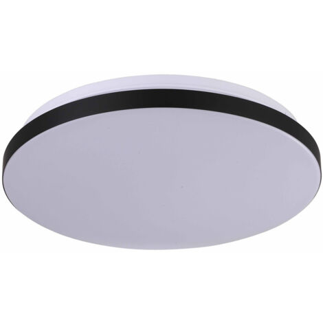 Plafonnier LED 38 cm 24W noir 4000K Babilon Prestige