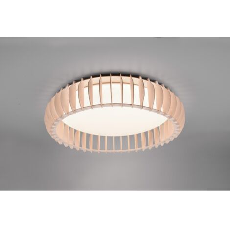 Plafonnier LED 38W Monte bois clair/blanc 60 cm RL IP20