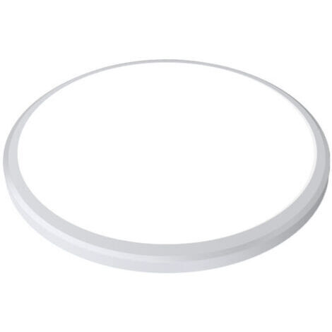 Plafonnier LED φ400mm-36w Boîtier blanc + lumière blanche Plafonnier, étanche IP54, Plafonnier rond, Salle de bain Chambre à coucher Balcon Cuisine Salon