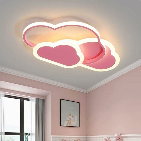 Kinbolas plafonnier chambre enfant LED,Modernes lustre Dimmable