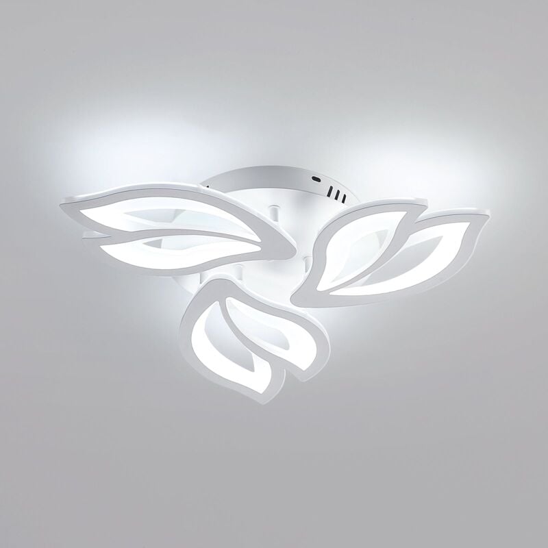 Plafonnier led, 45W Lampe de Plafond, Lustre led Modernes 4500LM pour salon, chambre à coucher et couloirs Lumière Blanc Froid 6500K