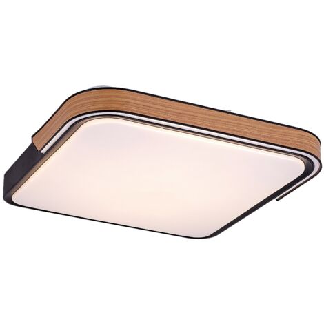 Plafonnier LED 48W 50cm RGB télécommande noir Rabalux
