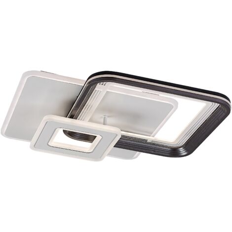 Plafonnier LED 48W télécommande gris Rabalux Ø49,5cm