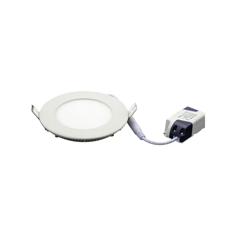 Plafonnier LED 6W 230V encastrable ultra fin teinte blanc chaud