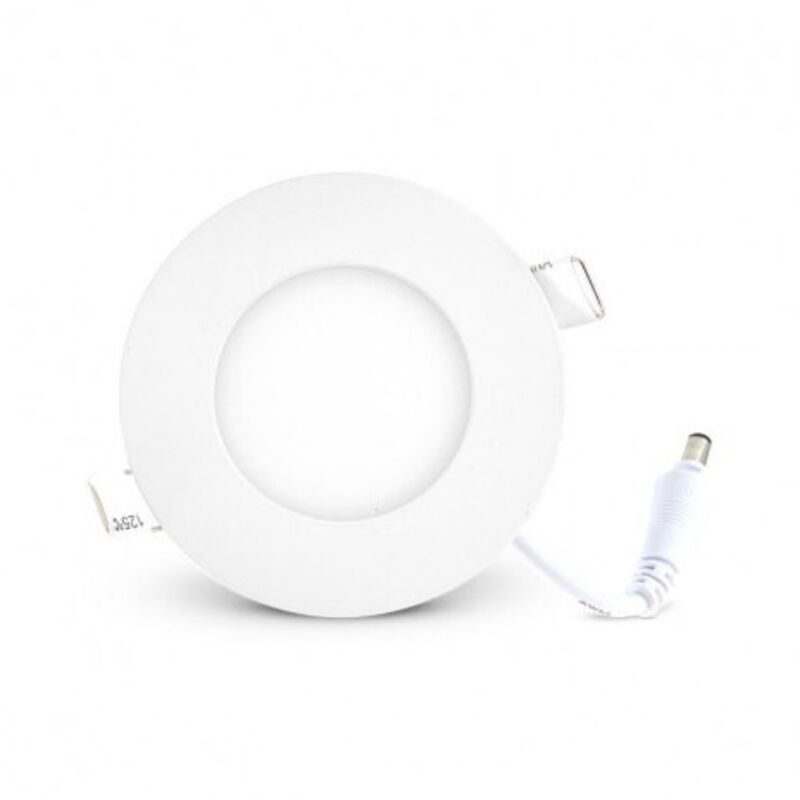 Vision-el - Plafonnier rond Polycarbonate blanc encastrable slimy eco Ø85mm - 3000K Blanc chaud - 3W - 180Lm Vision-el - Plafonnier rond Polycarbonate blanc encastrable slimy eco Ø85mm - 3000K Blanc chaud - 3W - 180Lm