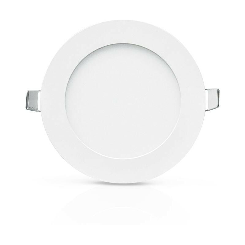 Plafonnier led slimy 6W Rond Ø120 mm Miidex Lighting® blanc-neutre-4000k - blanc