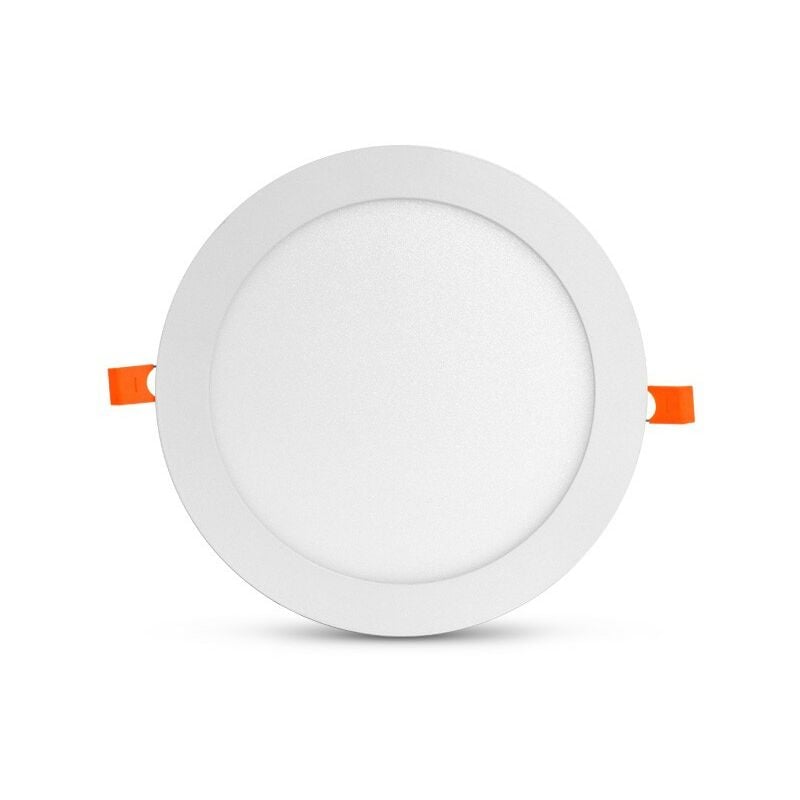 Plafonnier LED SLIMY 18W Rond Ø225 mm Miidex Lighting® blanc-chaud-3000k - blanc