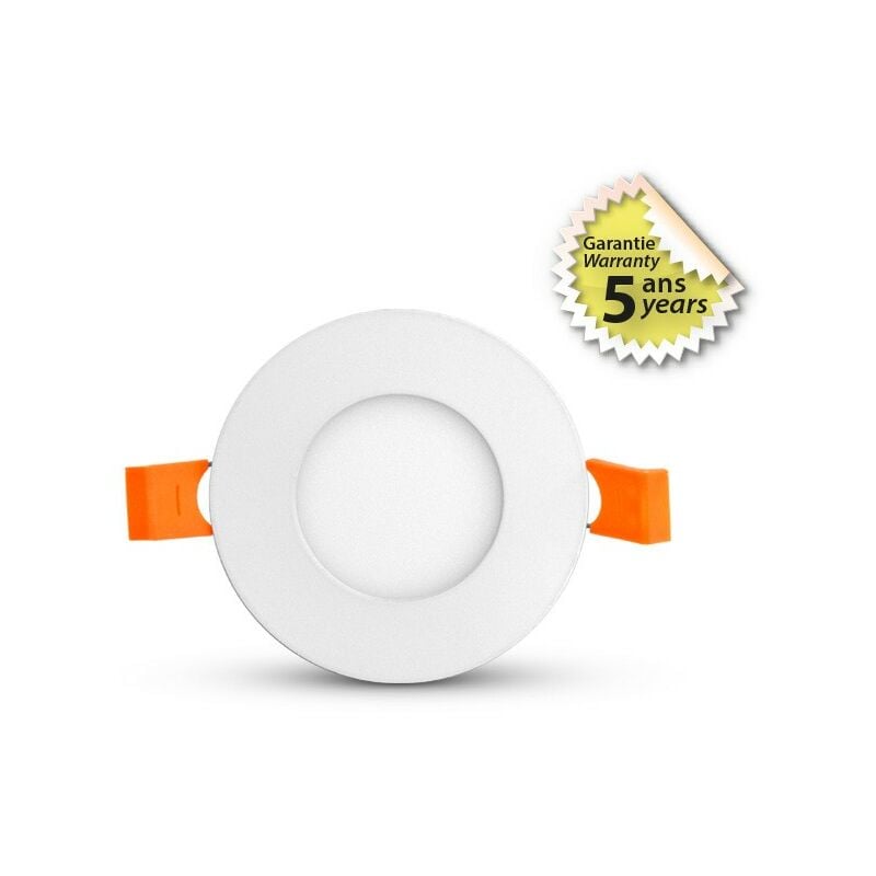 Plafonnier led slimy ii 3W Rond Ø90 mm Miidex Lighting® blanc-chaud-3000k