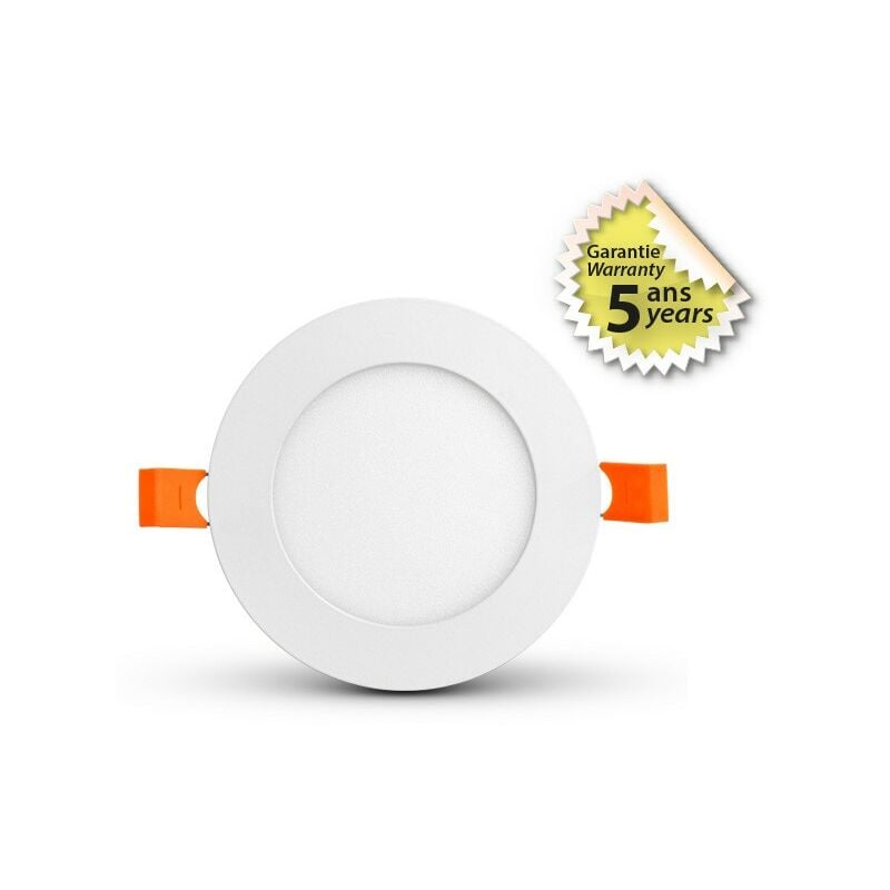 Plafonnier led slimy ii 6W Rond Ø120 mm Miidex Lighting® blanc-chaud-3000k - blanc