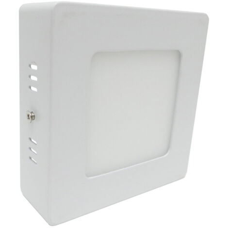 Plafonnier LED 6W Carré - Blanc Chaud - SILUMEN
