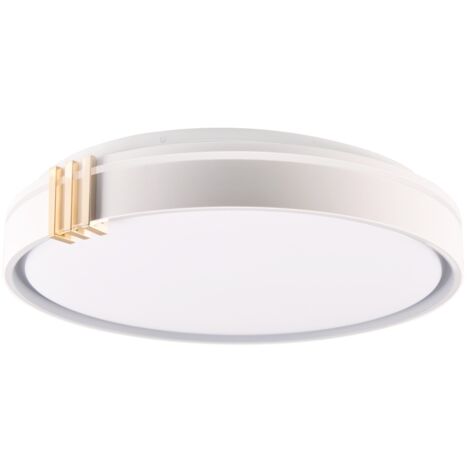 Plafonnier LED 72W 48cm gris, télécommande CCT IP44