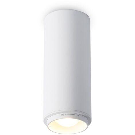 Plafonnier LED 8W - Angle d'éclairage réglable - 2800K - Blanc