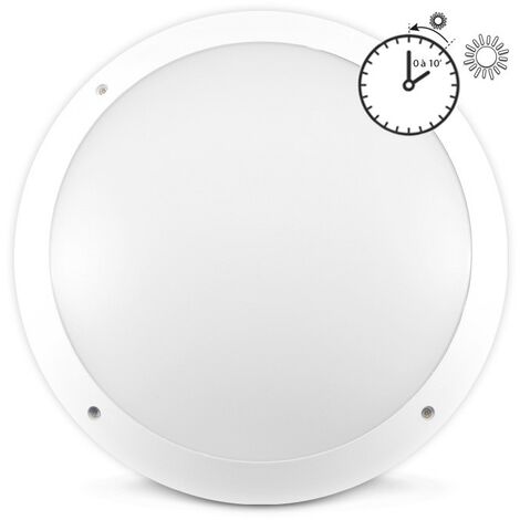 Plafonnier LED à Détecteur 18W 1800lm 120° IP65 Ø300 - Blanc Naturel 4500K