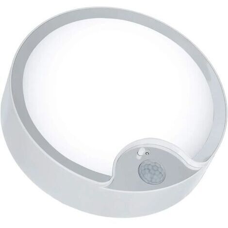 Plafonnier LED à Détecteur de Mouvement 19cm 300LM, Lampe Intérieure Super Lumineuse pour Grenier Garage Escalier, 80 LEDs, Installation Rapide Sans Fil