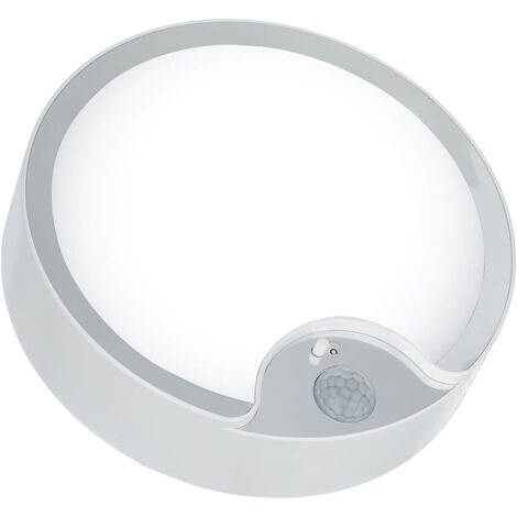 Plafonnier LED à Détecteur de Mouvement, Lampe de Plafond Intérieure Super Lumineuse à Piles,18,3cm 300LM Lumière du Jour