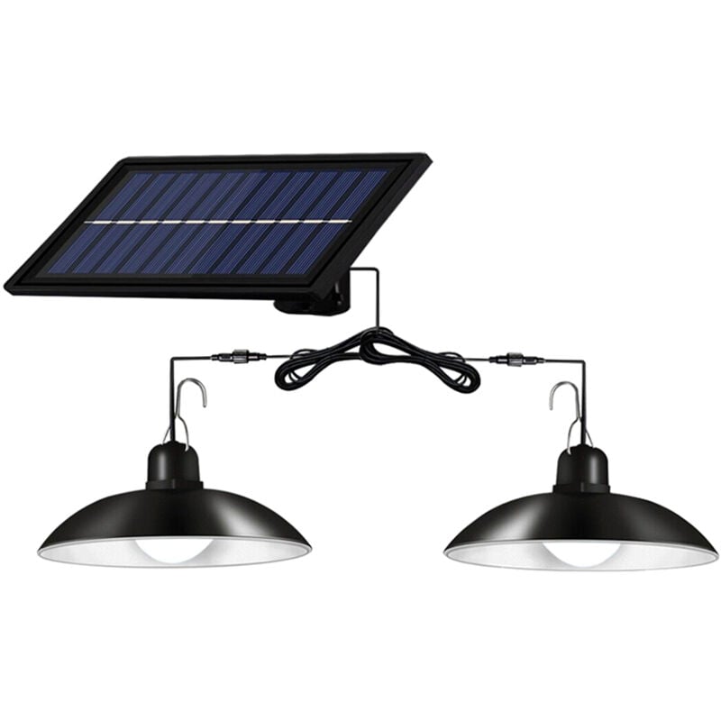 Plafonnier led à énergie solaire, télécommande et contrôle d'éclairage avec fonction de minuterie, IP65 résistant à l'eau pour l'éclairage intérieur