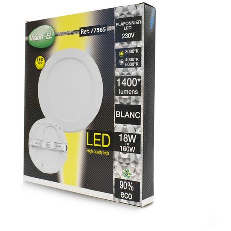 Plafonnier LED 6W 550lm 60° Dimmable Anti-Éblouissement Pilotable 4/8 Zones  - RGB+CCT 2700K-6500K 070