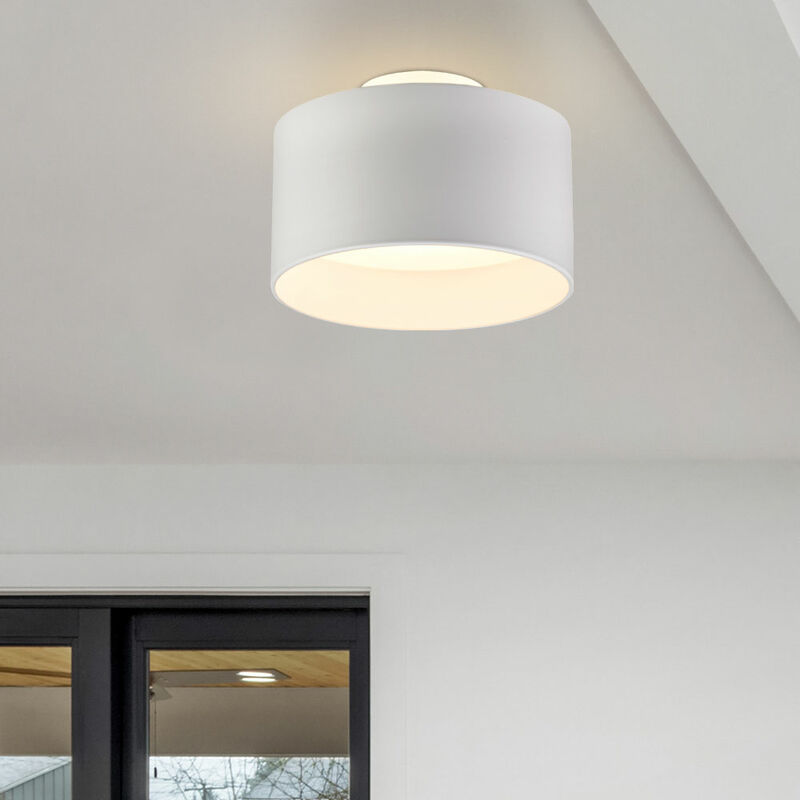 Plafonnier LED luminaire éclairage aluminium blanc 3 niveaux de lumière chambre à coucher