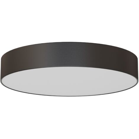 Plafonnier LED Aresta 24W, Noir, IP44, Lumière Uniforme, Extérieur/Intérieur