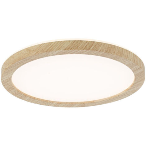 Plafonnier LED Atria Shine 11,2 W 3000K 1340 lm effet bois - Paulmann
