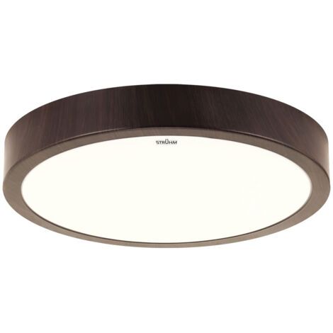 Plafonnier LED ATUT C 24W 4000K IP44 wengé