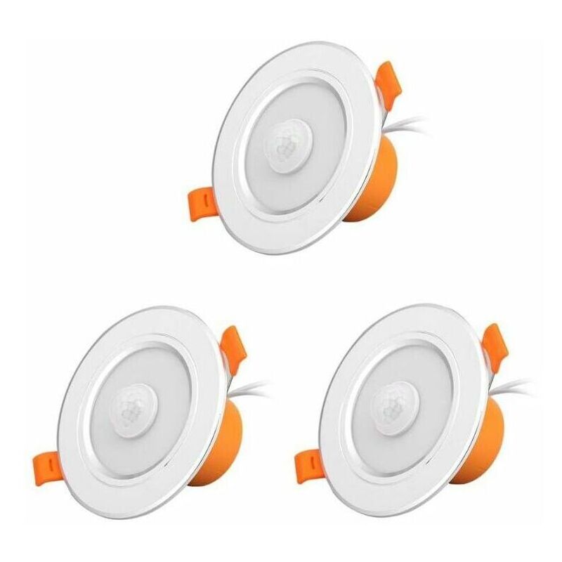 Plafonnier led avec capteur de mouvement humain , éclairage d'intérieur, idéal pour un Restaurant, une salle de bain 3pcs Trimec