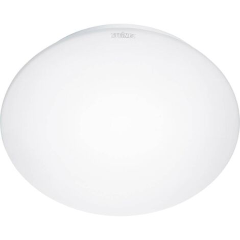 Plafonnier LED avec détecteur de mouvement – IP44 – 60W – Ø 27.5 cm – Blanc opalescent pour salle de bain et couloir – Steinel