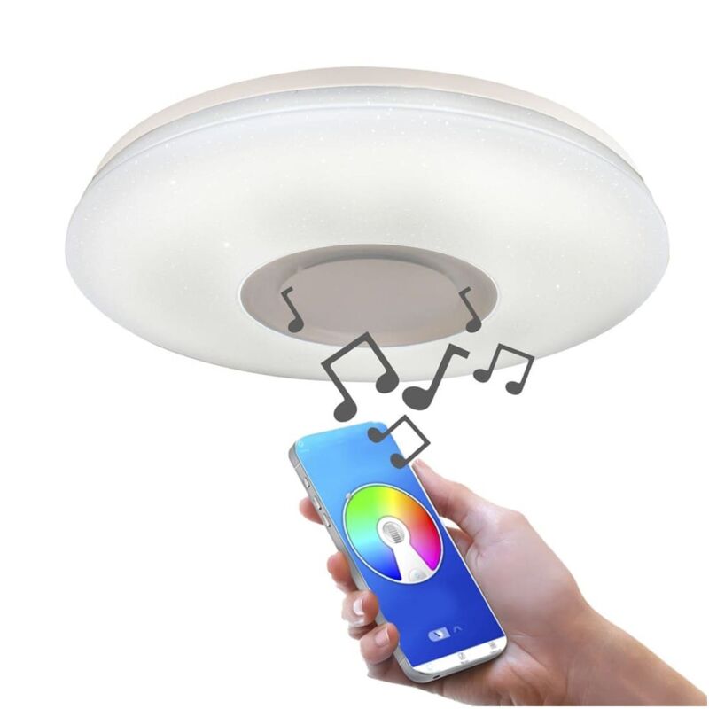 Plafonnier LED avec haut-parleur 36W 2160lm RGB intelligent Plafonnier LED avec haut-parleur 36W 2160lm RGB intelligent