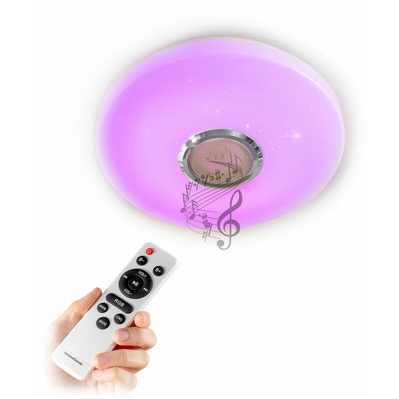 Innovagoods - Plafonnier à led avec Haut-parleur Lumavox