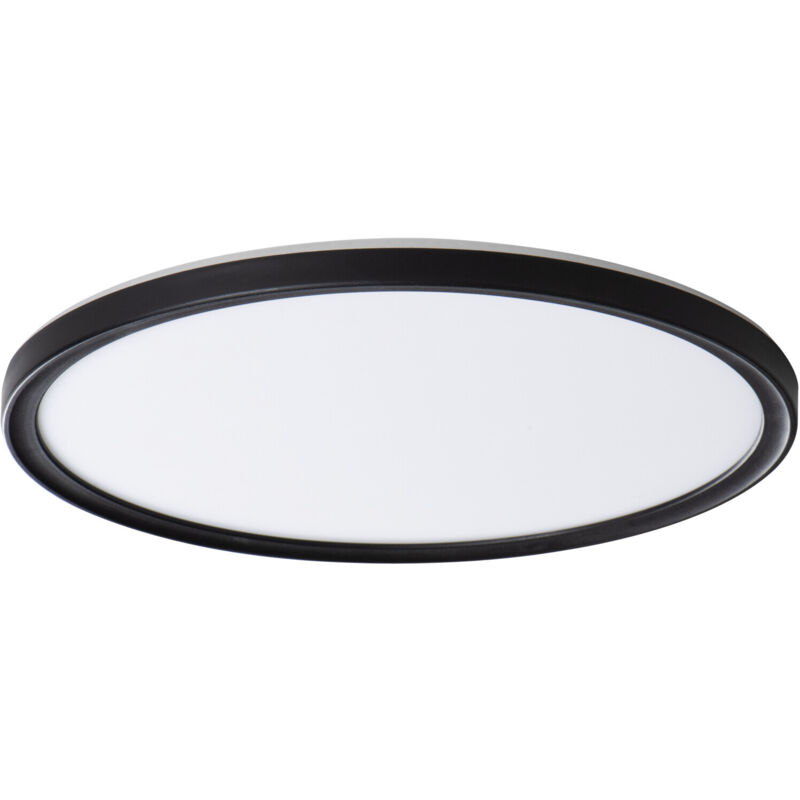 Plafonnier led azpo - 18W - 2700lm - Blanc Naturel 4000K - Noir - IP54 - Ø290mm
