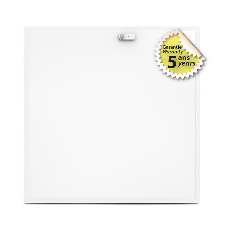 Miidex Lighting - Plafonnier led Backlit Carré 595x595mm - 25W 4000K - Détecteur ir - Blanc