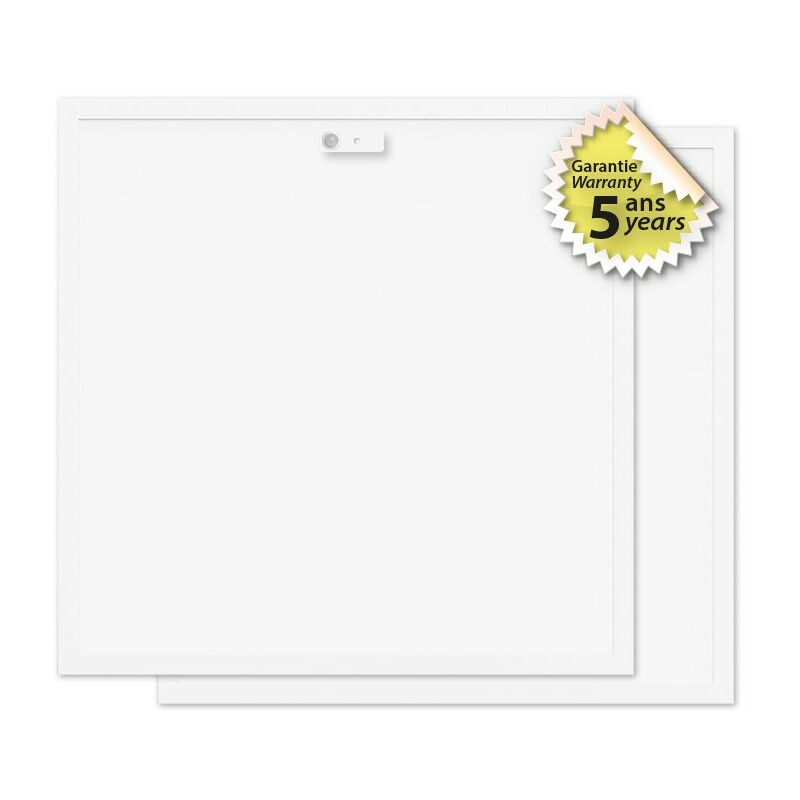 Pack de 2 dalles led andromede backlit 36 Watts 600x600 mm + détecteur ir Miidex Lighting blanc-neutre-4000k