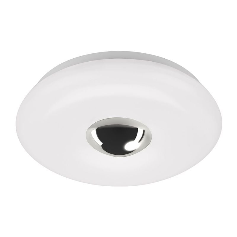 Plafonnier LED, blanc-chrome, LED/12W