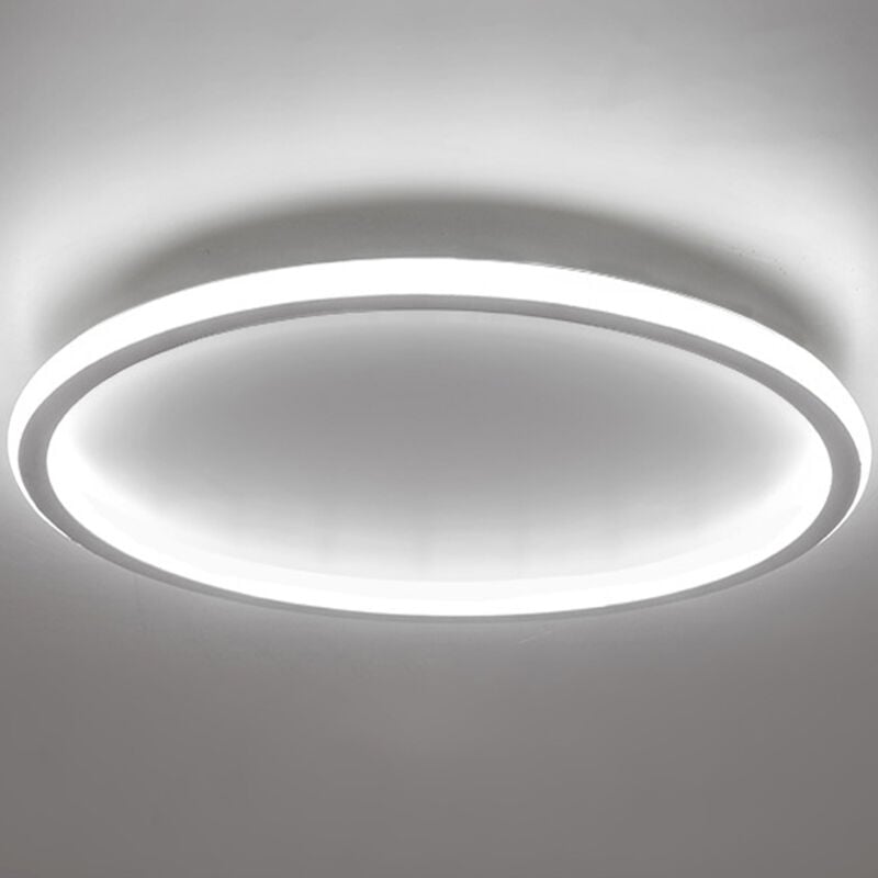 Plafonnier Led Blanc Lampe De Plafond Rond Φ30CM Luminaire Plafonnier Minimaliste Moderne Pour Cuisine, Couloir, Bureau, Porche Blanc Froid