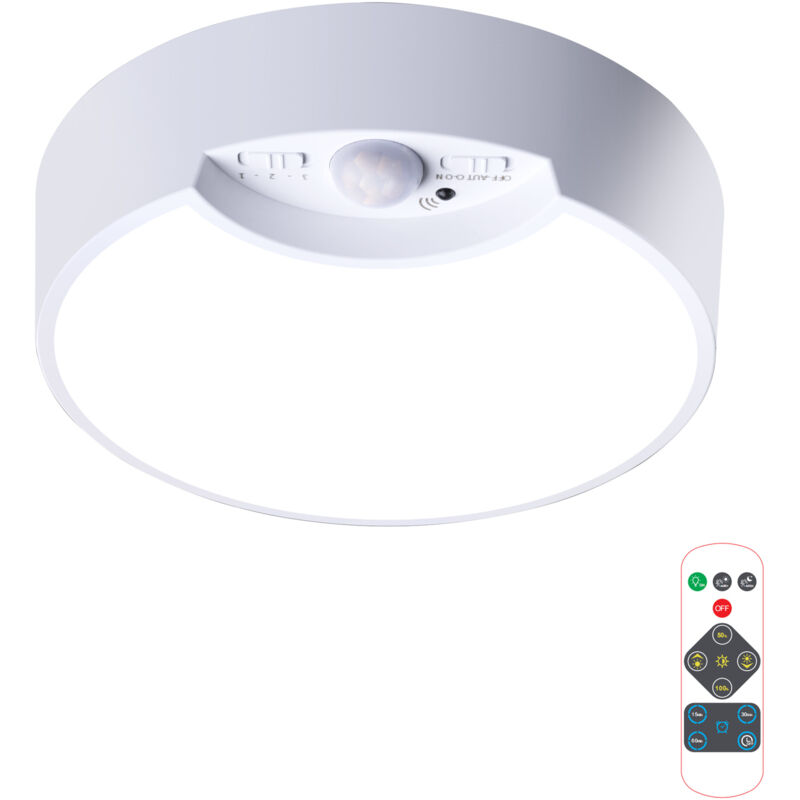 Feiyue - Plafonnier led blanc Plafonnier Applique murale Applique murale Plafonnier avec détecteur de mouvement Capteur de mouvement
