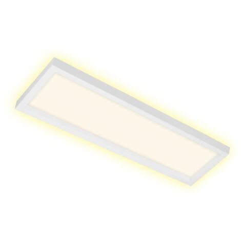 Plafonnier LED BRILONER LEUCHTEN CADRE, 22 W, 3000 lm, IP20, blanc, plastique, 58,2 x 20,2 x 4,1 cm