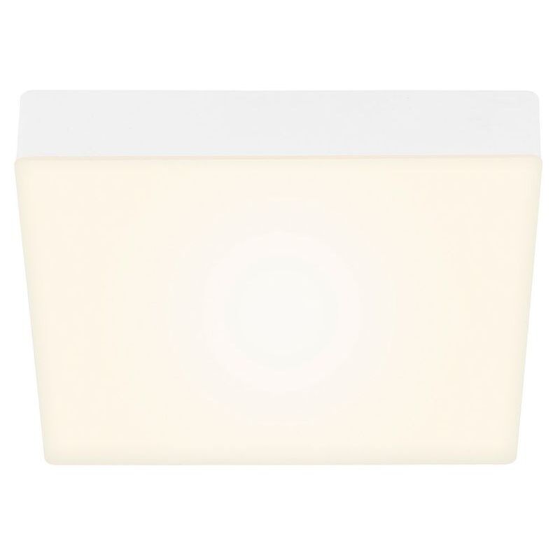 Plafonnier led Briloner leuchten flame, 16 w, 1600 lm, IP20, blanc, métal-plastique, 21,2 x 21,2 x 3,6 cm