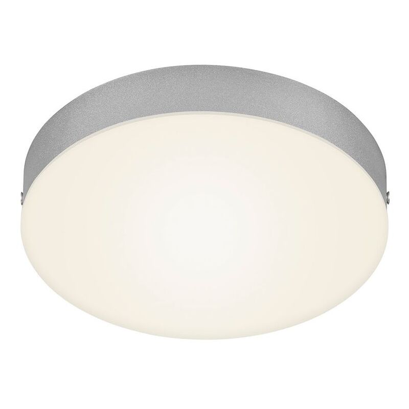 Plafonnier led Briloner leuchten flame, 16 w, 1600 lm, IP20, couleur argent, métal-plastique, ø 21,2 cm