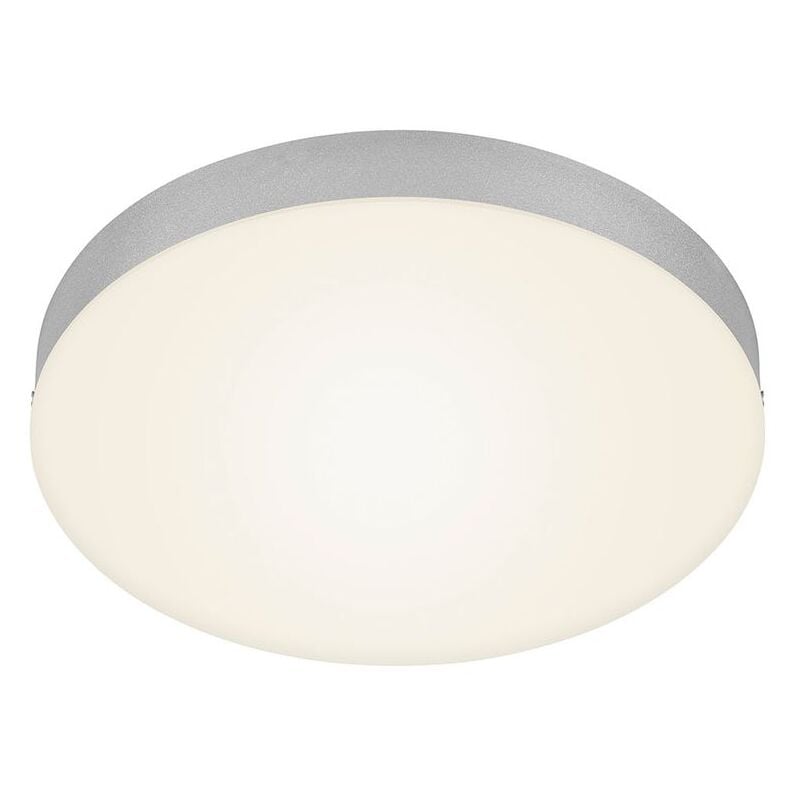 Plafonnier led Briloner leuchten flame, 21 w, 2000 lm, IP20, couleur argent, métal-plastique, ø 27,8 cm