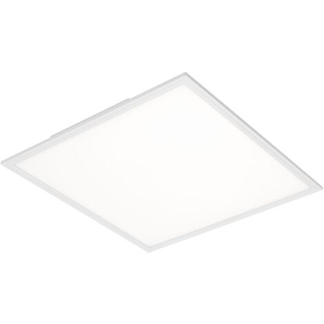 Plafonnier LED BRILONER LEUCHTEN SIMPLE, 38 W, 4100 lm, IP20, blanc, plastique-métal, 59,5 x 59,5 x 6 cm
