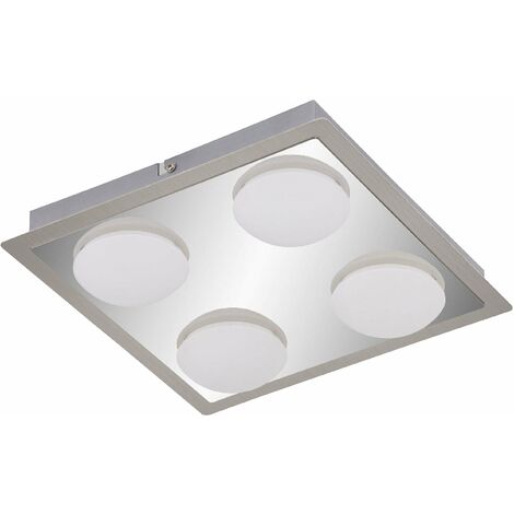 Plafonnier LED Briloner plafonnier lampe de salle de bain, avec ampoule à 4 lumières 040001382