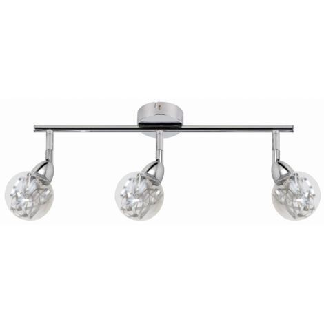 Plafonnier LED Candellux Bolo 3 spots chrome 58cm 3000K