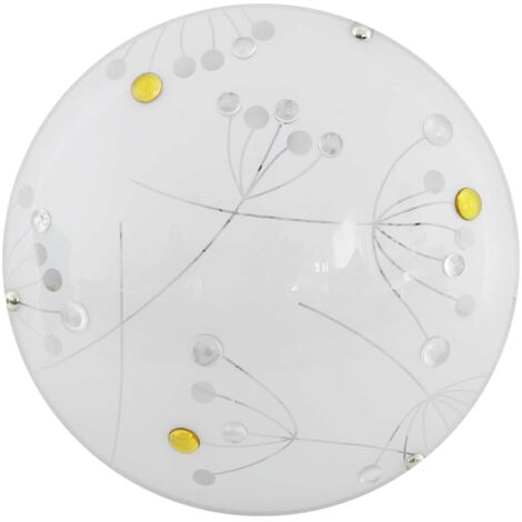 Plafonnier LED Candellux Floral 30cm blanc 10W 3000K