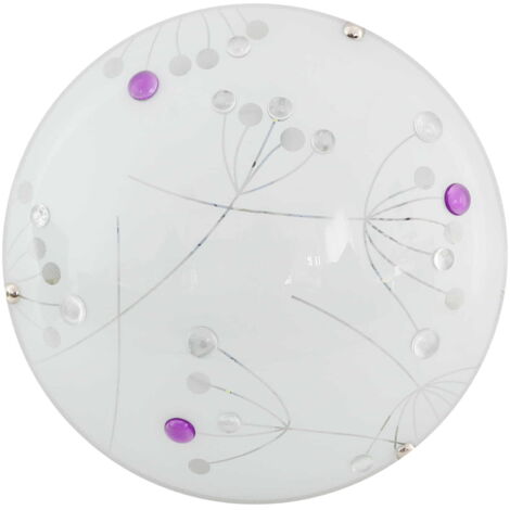 Plafonnier LED Candellux Floral blanc 30cm 10W 3000K