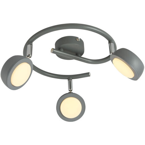 Plafonnier LED Candellux Mild orientable gris 40 cm