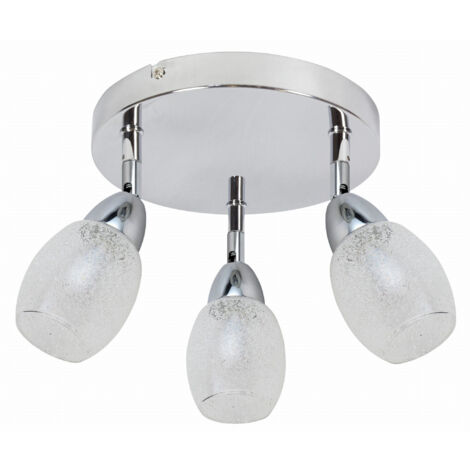 Plafonnier LED Candellux Rico 3 spots chrome 34 cm
