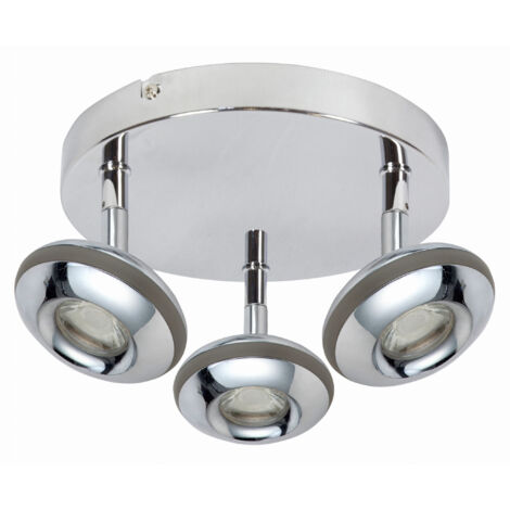 Plafonnier LED Candellux Skipper 3 spots chromé 26cm