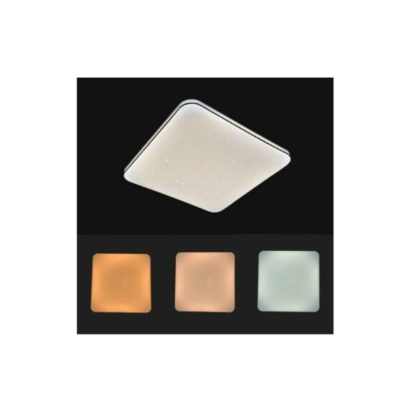 Plafonnier LED Carré à Lumière Variable 36W 220V - SILAMP