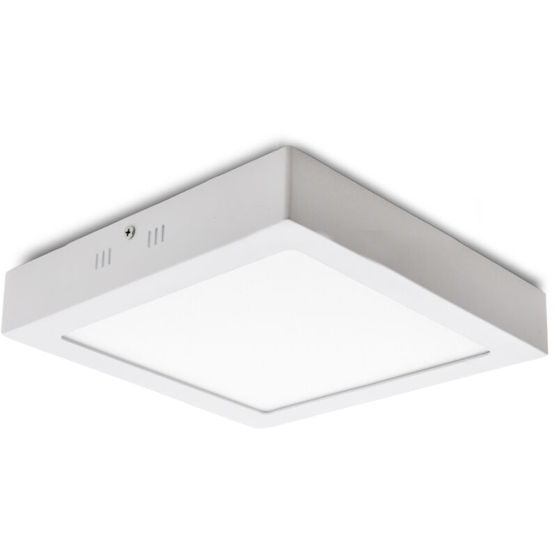 Plafonnier LED carré 18 W, 1 800 lm, 2 700 °K, 40 000 h [GR-MZMD02-18W-WW]