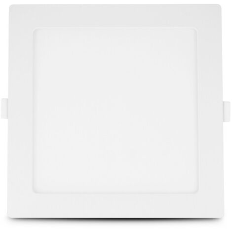 Plafonnier LED carré 15W 200x200 mm – Lumière blanc chaud 3000K – Flux lumineux 1200-1300 lumens – IP44 pour intérieur – Miidex Lighting - blanc-chaud-3000k